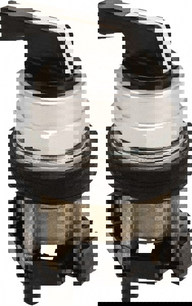 Selector Switch Only: 3 Positions, Maintained (MA) - Maintained (MA) - Maintained (MA), Black Lever